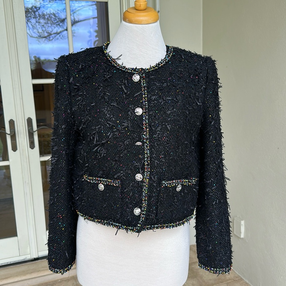 Black Faux boucle jacket